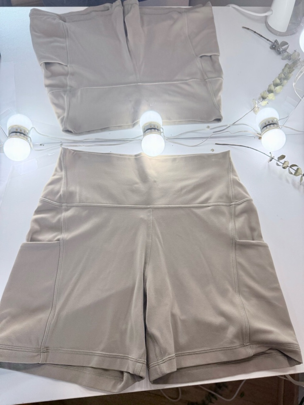 Aritzia Butter Soft Cheeky Hi-Rise 3" Short | Turner Taupe - Picture 3 of 7